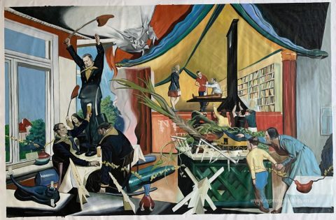 Schilderij in opdracht – foto van het voltooide schilderij
