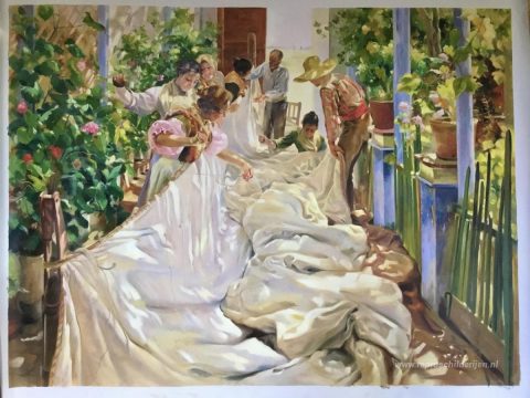 Schilderij in opdracht – foto van het voltooide schilderij