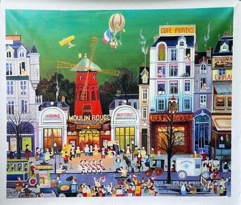 Dit motief, door ons met de hand geschilderd