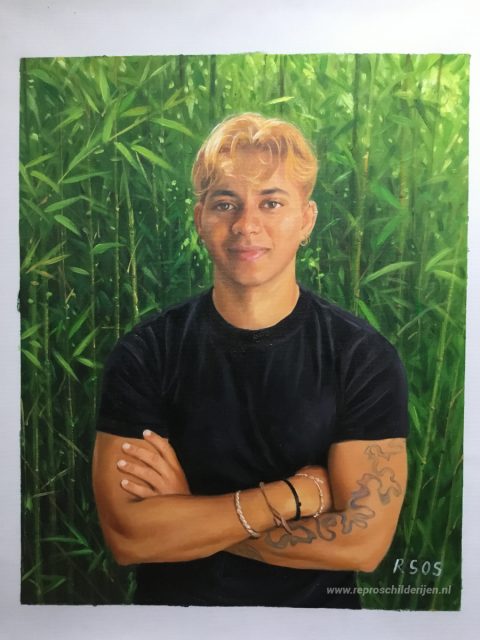 Schilderij in opdracht – foto van het voltooide schilderij