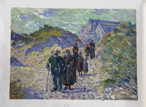 Schilderij in opdracht – foto van het voltooide schilderij