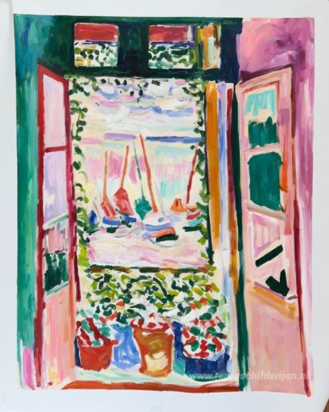 Schilderij in opdracht – foto van het voltooide schilderij
