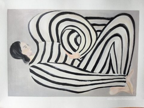 Schilderij in opdracht – foto van het voltooide schilderij