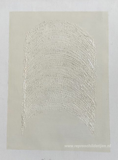 2 X 84/1 (Reißreliëf) – met de hand geschilderde reproductie, foto van het voltooide schilderij