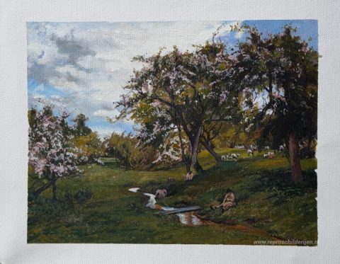 Schilderij in opdracht – foto van het voltooide schilderij