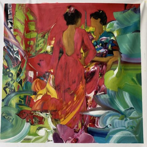 Schilderij in opdracht – foto van het voltooide schilderij