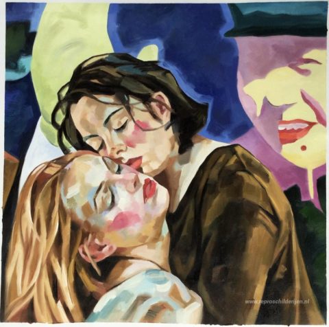 Schilderij in opdracht – foto van het voltooide schilderij