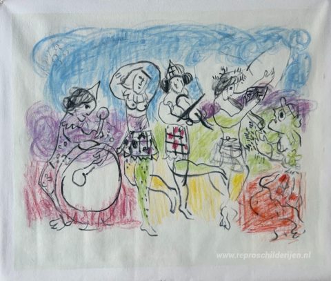 Schilderij in opdracht – foto van het voltooide schilderij