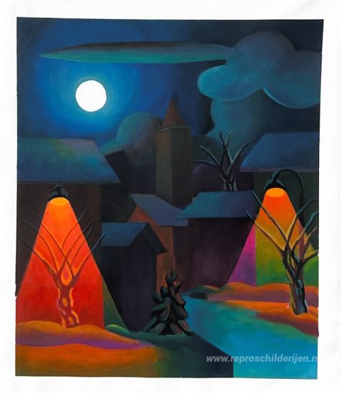 Schilderij in opdracht – foto van het voltooide schilderij