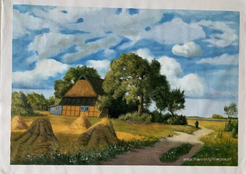 Schilderij in opdracht – foto van het voltooide schilderij