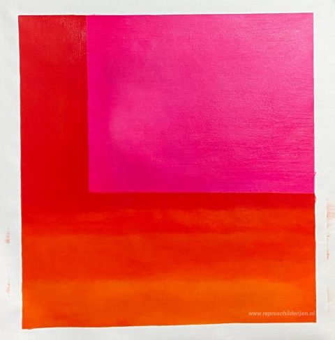 378/63 – met de hand geschilderde reproductie, foto van het voltooide schilderij