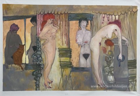 Schilderij in opdracht – foto van het voltooide schilderij