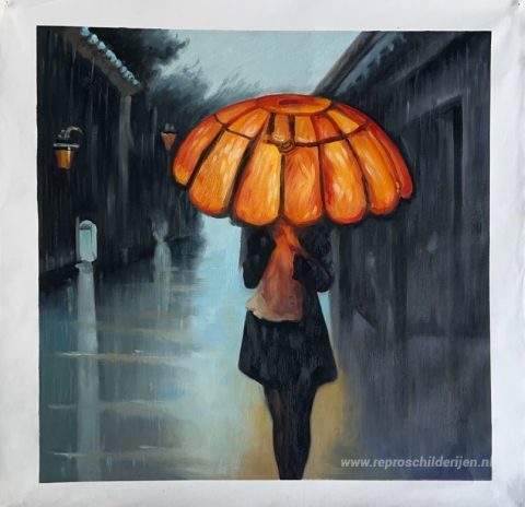Schilderij in opdracht – foto van het voltooide schilderij