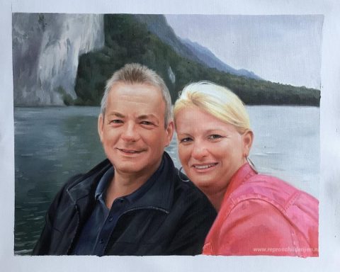 Schilderij in opdracht – foto van het voltooide schilderij