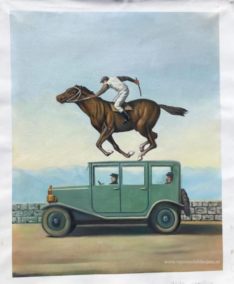 De woede van goden – met de hand geschilderde reproductie, foto van het voltooide schilderij