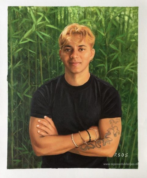 Schilderij in opdracht – foto van het voltooide schilderij