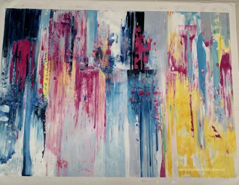 Schilderij in opdracht – foto van het voltooide schilderij