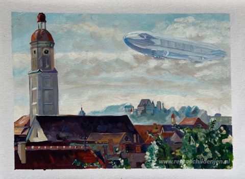 Schilderij in opdracht – foto van het voltooide schilderij