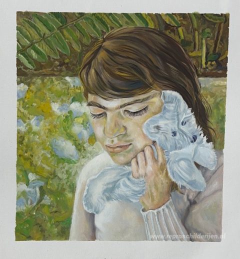 Schilderij in opdracht – foto van het voltooide schilderij