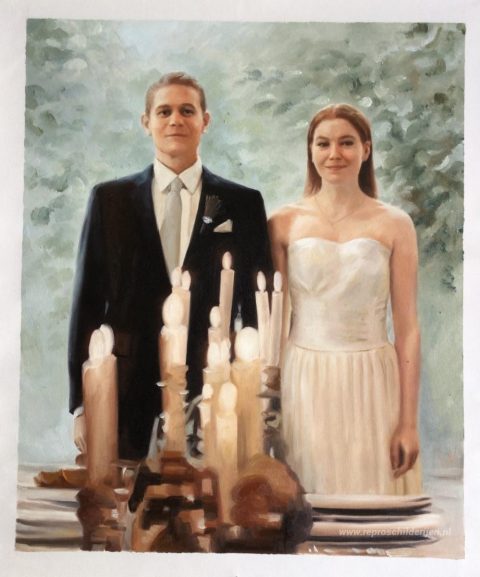 Schilderij in opdracht – foto van het voltooide schilderij