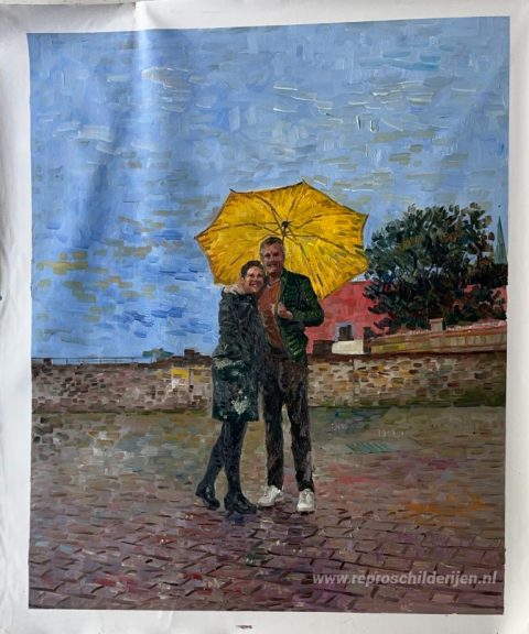 Schilderij in opdracht – foto van het voltooide schilderij