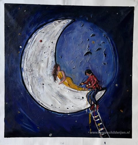 Schilderij in opdracht – foto van het voltooide schilderij