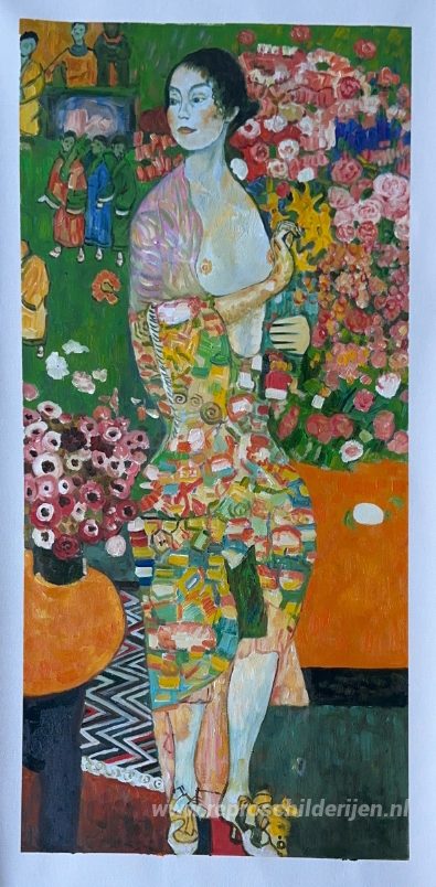 De danser – met de hand geschilderde reproductie, foto van het voltooide schilderij
