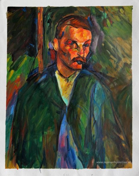 De bedelaar van Livorne – met de hand geschilderde reproductie, foto van het voltooide schilderij