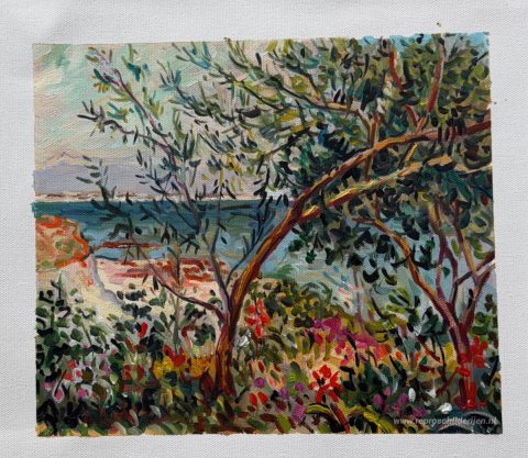 Schilderij in opdracht – foto van het voltooide schilderij