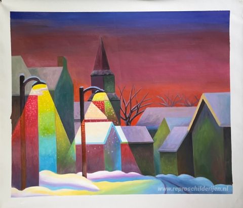 Schilderij in opdracht – foto van het voltooide schilderij