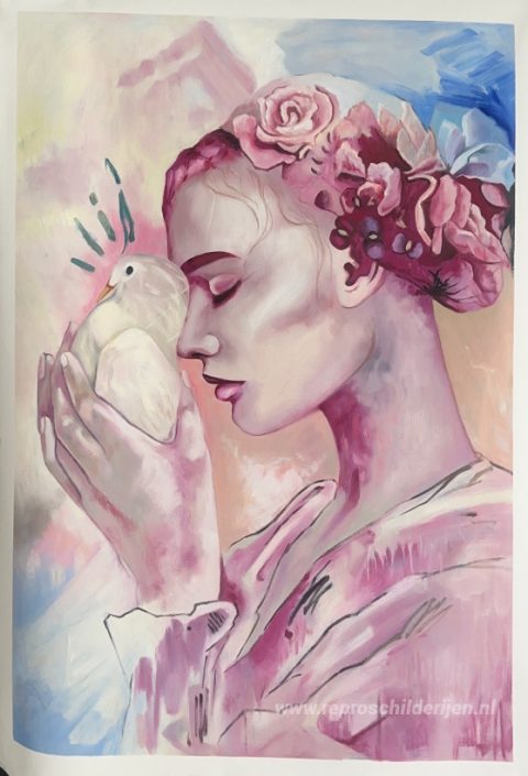 Schilderij in opdracht – foto van het voltooide schilderij