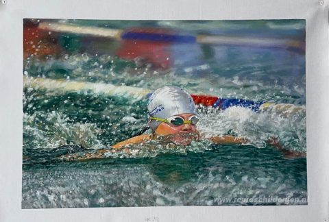 Schilderij in opdracht – foto van het voltooide schilderij
