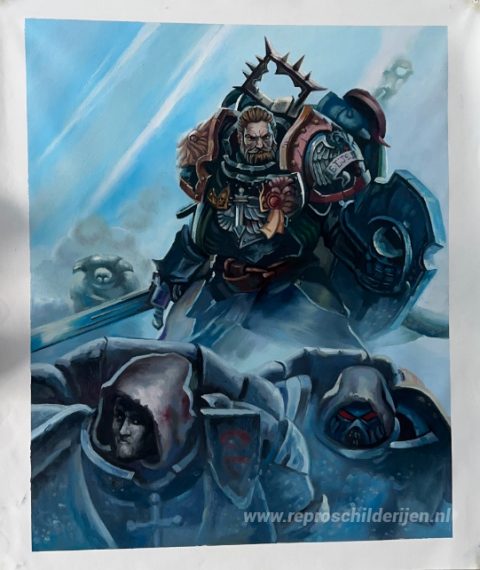 Schilderij in opdracht – foto van het voltooide schilderij
