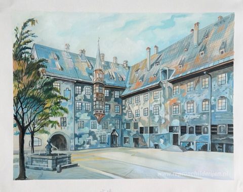 Schilderij in opdracht – foto van het voltooide schilderij
