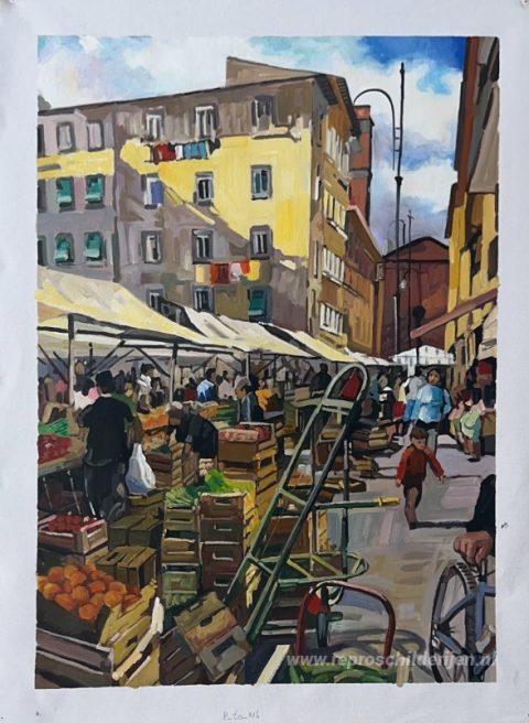 Schilderij in opdracht – foto van het voltooide schilderij