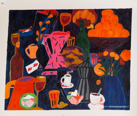 Schilderij in opdracht – foto van het voltooide schilderij