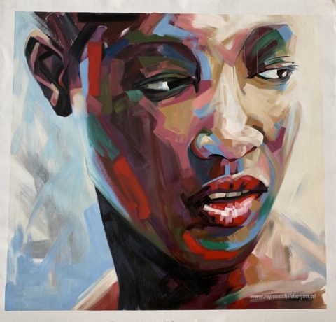 Schilderij in opdracht – foto van het voltooide schilderij