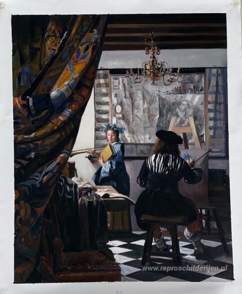 Schilderij in opdracht – foto van het voltooide schilderij