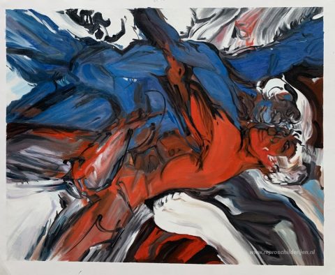 Schilderij in opdracht – foto van het voltooide schilderij