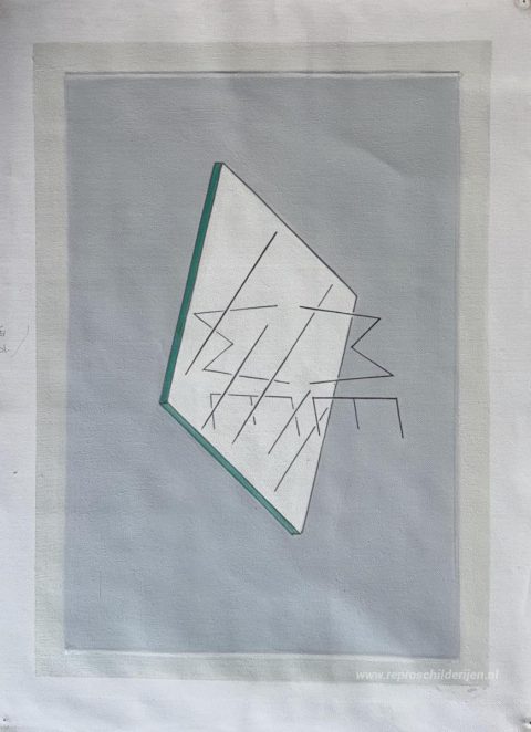 IK/WIJ – met de hand geschilderde reproductie, foto van het voltooide schilderij