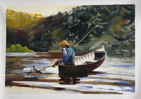 Schilderij in opdracht – foto van het voltooide schilderij