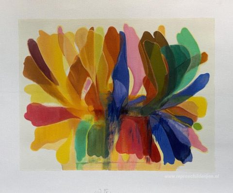 Punt van rust – met de hand geschilderde reproductie, foto van het voltooide schilderij