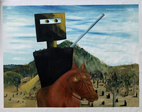 Schilderij in opdracht – foto van het voltooide schilderij