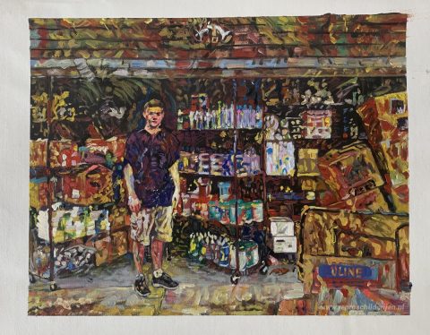 Schilderij in opdracht – foto van het voltooide schilderij