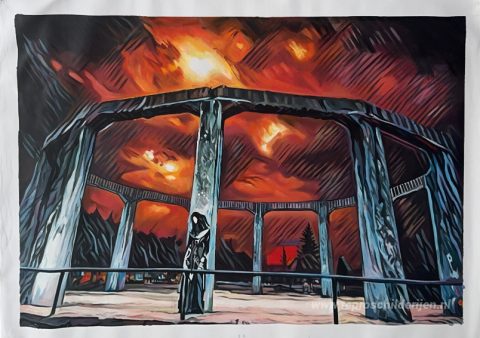 Schilderij in opdracht – foto van het voltooide schilderij