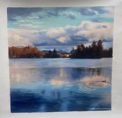 Schilderij in opdracht – foto van het voltooide schilderij