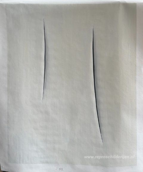 Ruimteconcept – met de hand geschilderde reproductie, foto van het voltooide schilderij