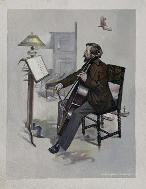 Schilderij in opdracht – foto van het voltooide schilderij