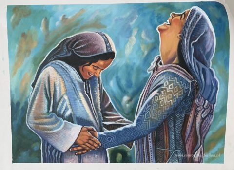Schilderij in opdracht – foto van het voltooide schilderij