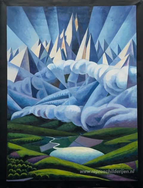 Schilderij in opdracht – foto van het voltooide schilderij